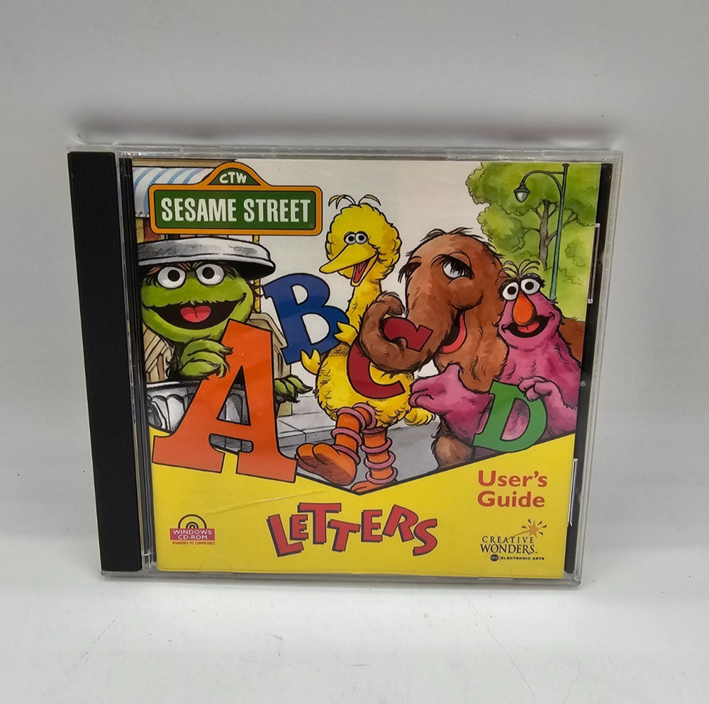 Sesame Street PC CD-ROM: ABC Letters Preschool Kids Educational
